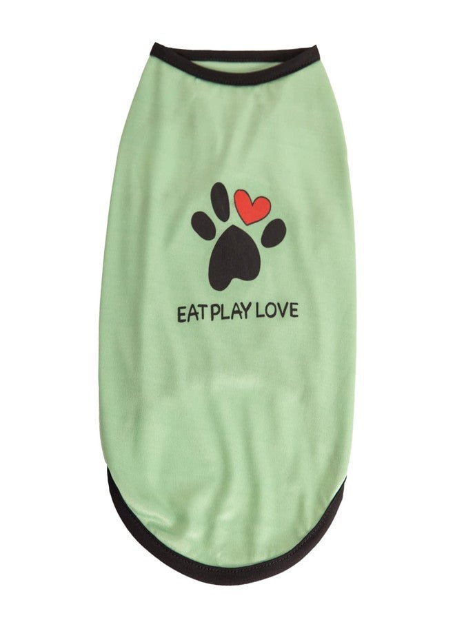 Lulala Pet Shirts Pet Printed Clothes with Funny Letters Summer Pet T Shirts Cool Puppy Shirts Breathable Pet Outfit Soft Pet Sweatshirt for Pets (Blue, 22 INCH) - Image 1